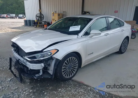 2018 Ford Fusion Hybrid Platinum из США, поврежденный, VIN 3FA6P0RU0JR148779